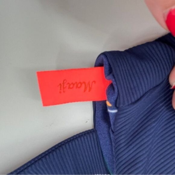 New Maaji Ink Blue Rib Dazzling 2 piece Bikini set 4 way reversable. -Size Small - Picture 9 of 11